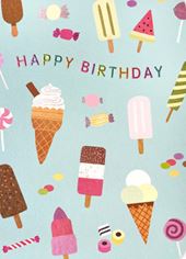 Ice Cream Birthday Card