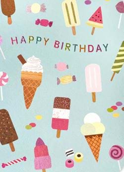 Ice Cream Birthday Card