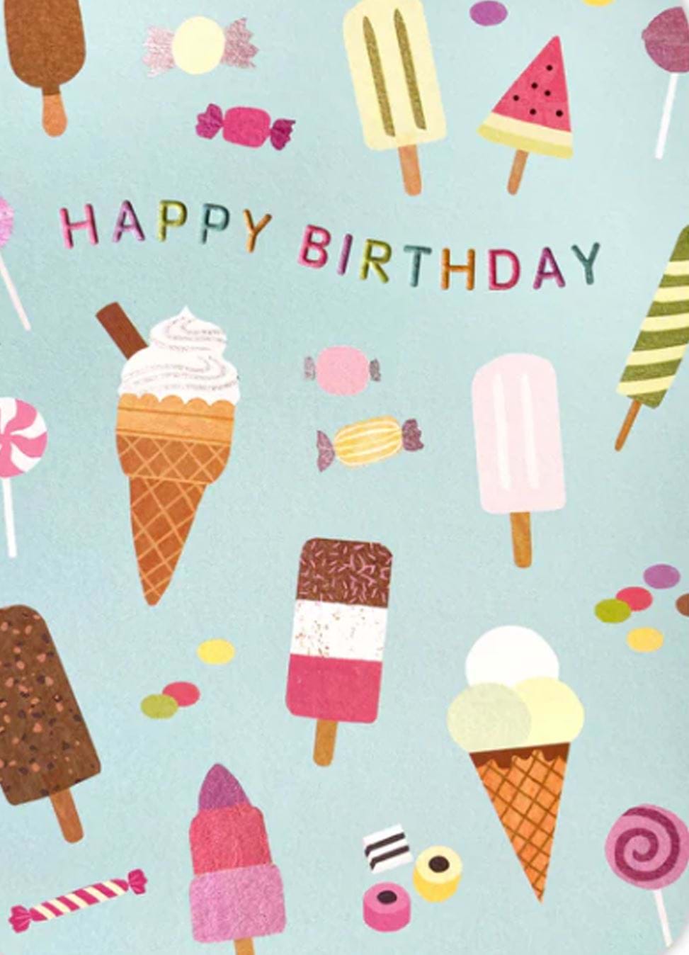 Ice Cream Birthday Card