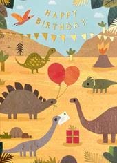 Dinosaurs Birthday Card