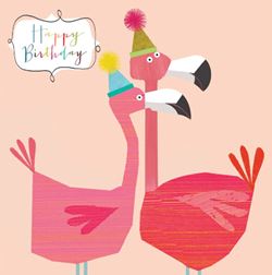 Flamingo Birthday Card