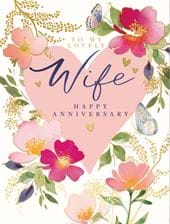 Lovely Wife Anniversary Card