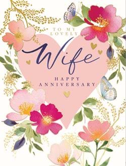 Lovely Wife Anniversary Card