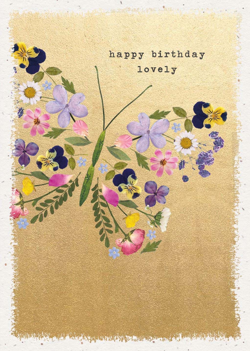 Floral Butterfly Birthday Card