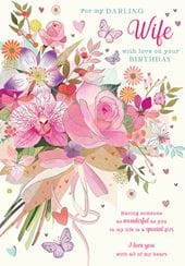 Darling Wife Birthday Card