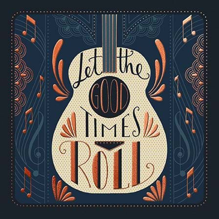 Let The Good Times Roll Birthday Card