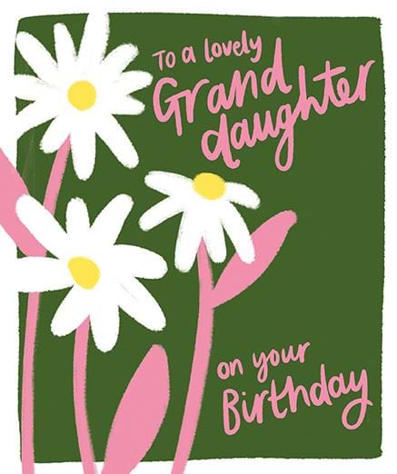 Daisies Granddaughter Birthday Card