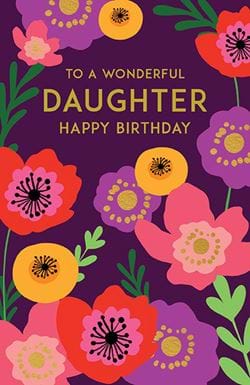 Wonderful Daughter Birthday Card