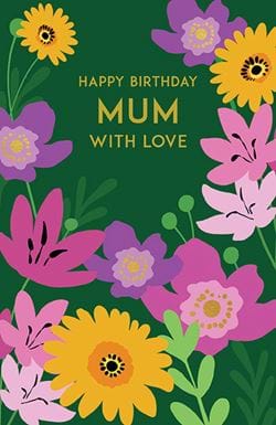 Floral Mum Birthday Card