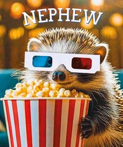 Hedgehog Nephew Birthday Card