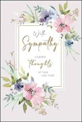 Caring Thoughts Sympathy Card