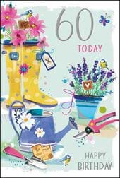 Gardening 60th Birthday Card