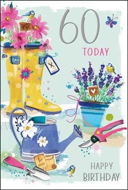 Gardening 60th Birthday Card
