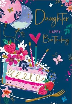 Cake Daughter Birthday Card