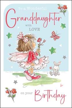 Wonderful Granddaughter Birthday Card