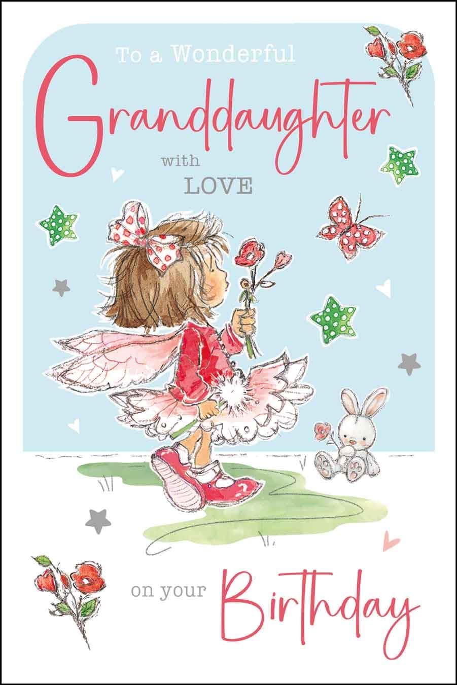 Wonderful Granddaughter Birthday Card