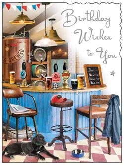 Pub Birthday Card