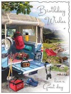 Camping Birthday Card