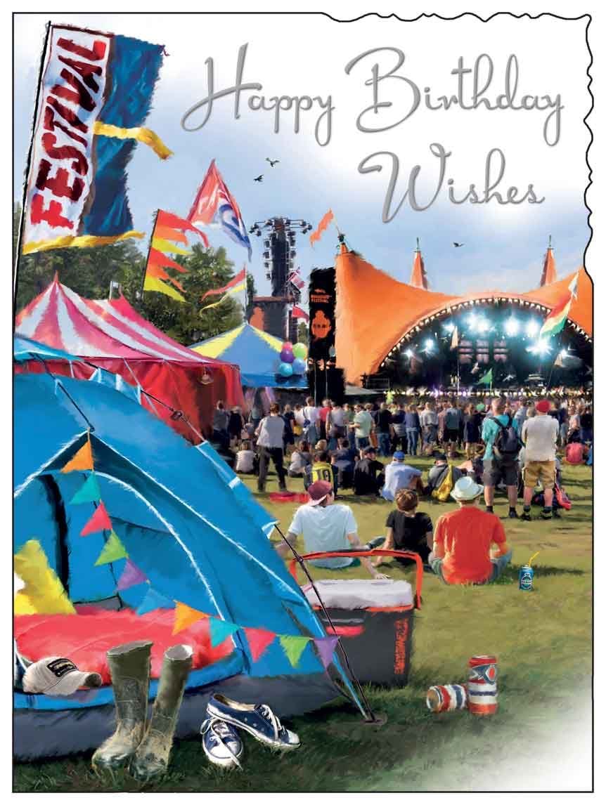 Festival Birthday Card