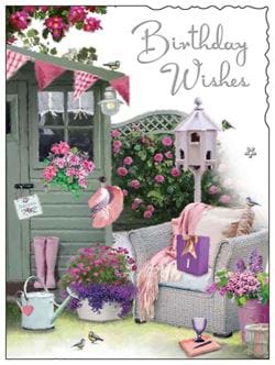 In The Garden Birthday Card