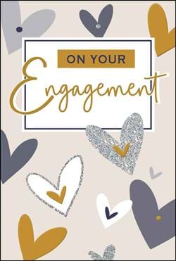Hearts Engagement Card