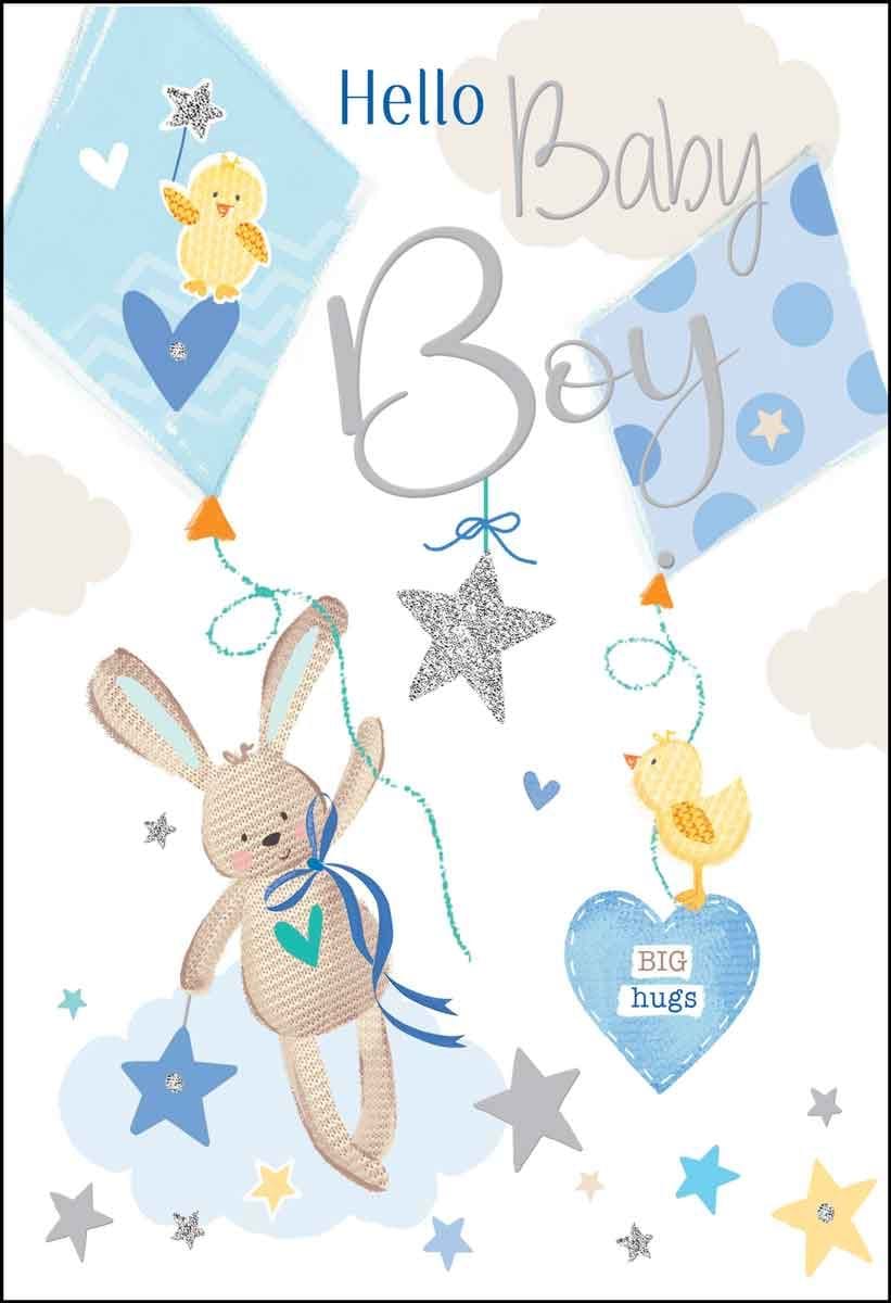 Hello New Baby Boy Card