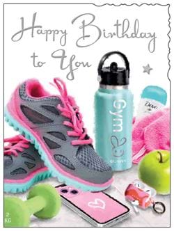 Gym Birthday Card
