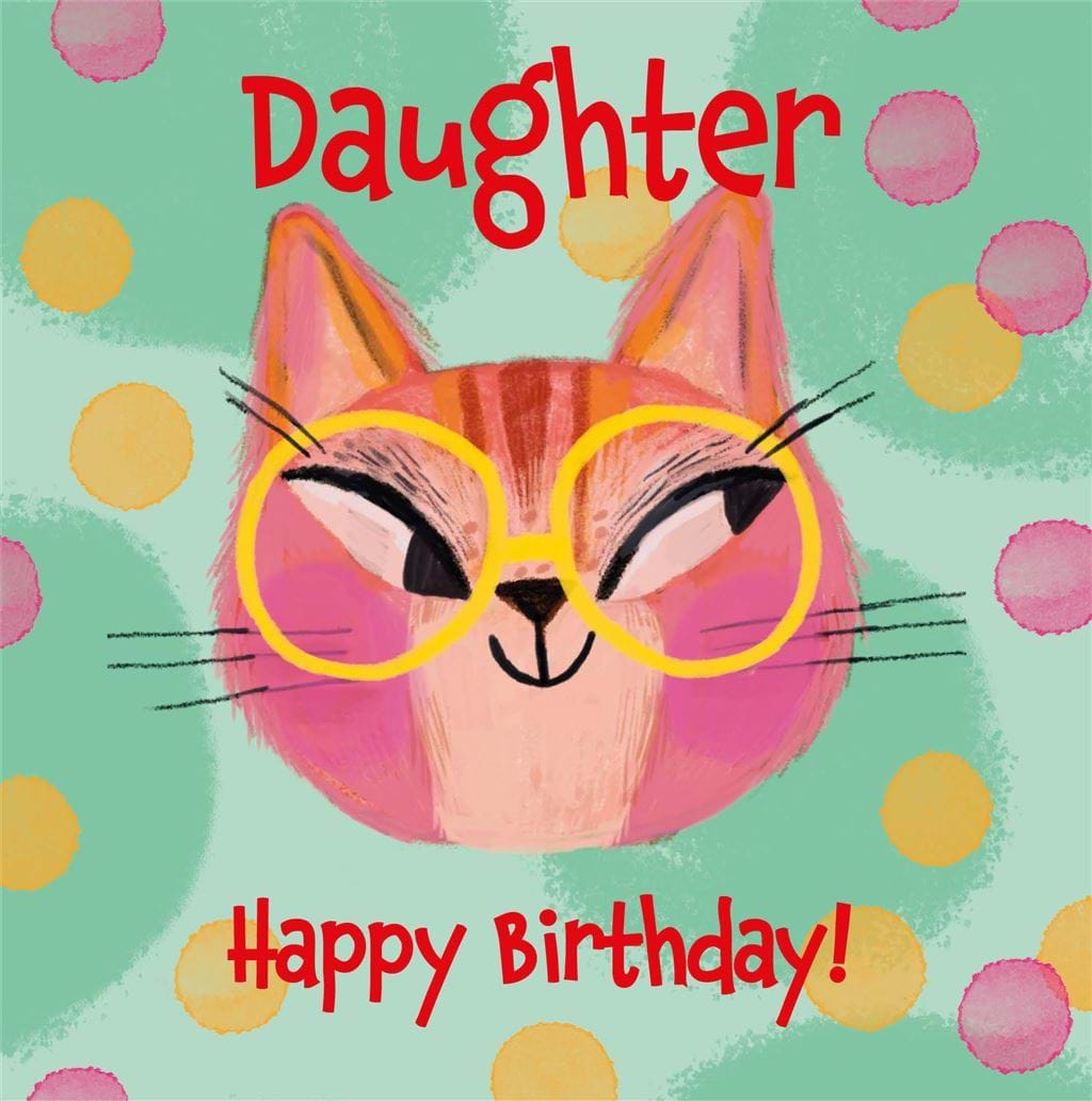 Cat Daughter Birthday Card