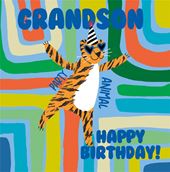 Party Animal Grandson Birthday Card