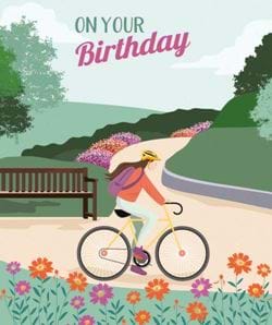 Bike Ride Birthday Card