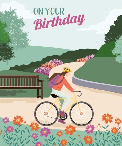 Bike Ride Birthday Card
