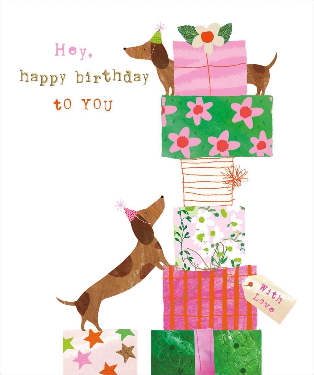 Pups and Presents Birthday Card