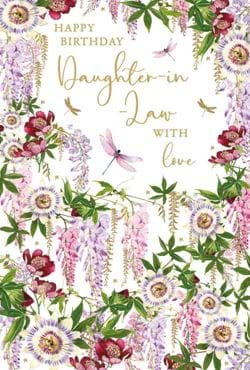 Floral Daughter-in-law Birthday Card