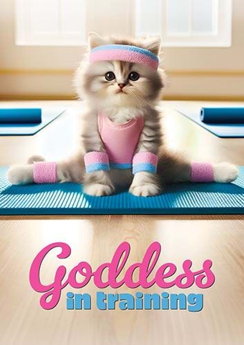 Goddess In Training Birthday Card