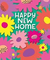 Bright Floral New Home Card