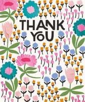Bright Flowers Thank You Card