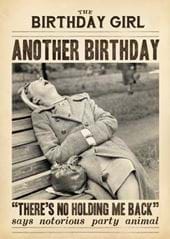 No Holding Back Birthday Card