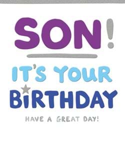 Great Day Son Birthday Card