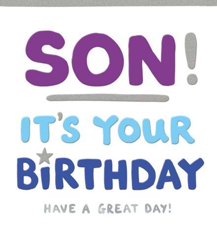 Great Day Son Birthday Card