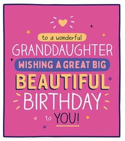 Beautiful Birthday Granddaughter Birthday Card