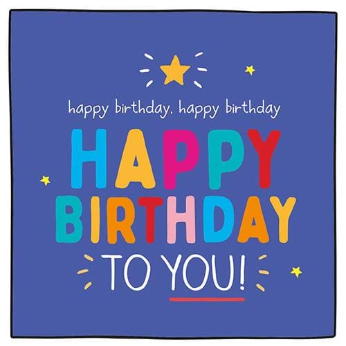 Colourful Happy birthday Card