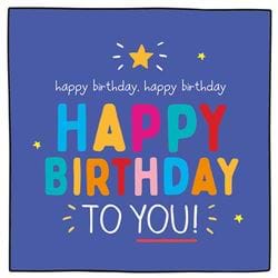 Colourful Happy birthday Card