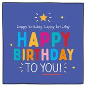 Colourful Happy birthday Card