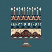 Hip Hip Hooray Cake Birthday Card