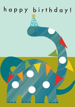 Party Dinosaur Birthday Card