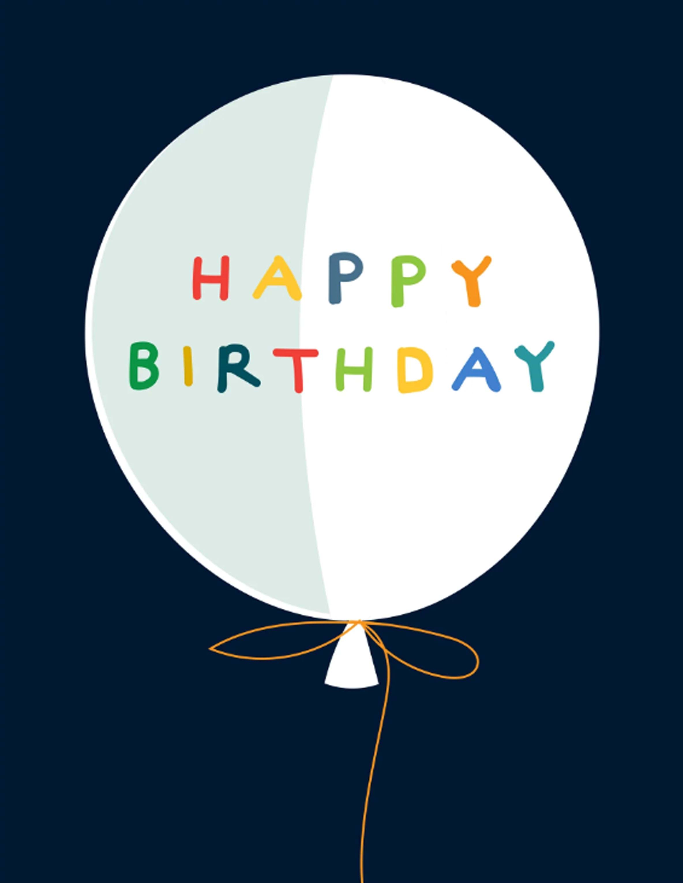 Balloon Birthday Card