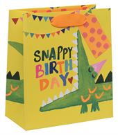 Snappy Croc Birthday Medium Gift Bag