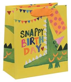 Snappy Croc Birthday Medium Gift Bag
