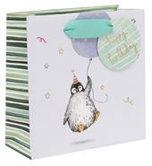 Penguin Happy Birthday Small Gift Bag