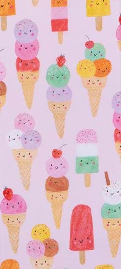 Ice Creams Tissue Paper - 4 Sheets